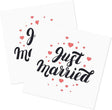 40 darabos "Just married" feliratű szalvéta - Outlet24