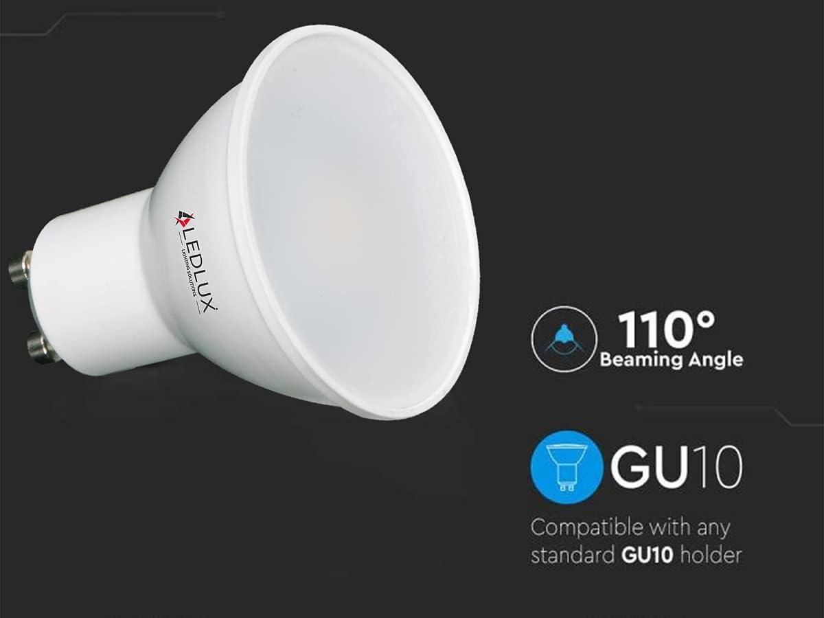 LEDLUX 3 db Dimmelhető GU10 LED Izzó, 7W, 480lm, Meleg-Neutrál-Hideg Fehér - Outlet24