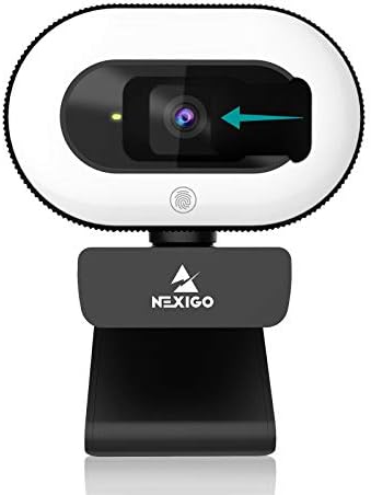 NexiGo StreamCam N930E Full HD webkamera gyűrűs fénnyel és lencsevédővel, autofókusszal - Image 1