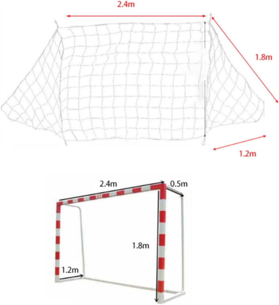 DEWIN Profi Futballháló 8x6 láb - Ütésálló, Teljes Méretű Kapuhoz - Image 2