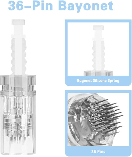 Lophe 36 tűs mikrodermabrázió patron - 12 db univerzális cserélhető tű dermapenhez - Image 2