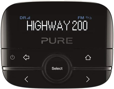 Pure Highway 200 autós DAB+ digitális rádió adapter, fekete, dimmelhetõ kijelzővel - Image 1