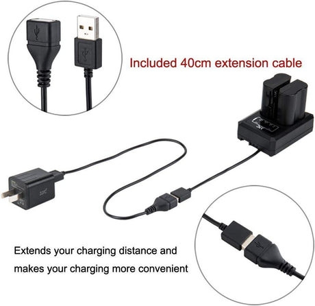 USB Töltőadapter Canon LP-E6/E6N Akkuhoz EOS R7, 5D, 6D, 7D, 90D Kamerákhoz - Open Box - Outlet24