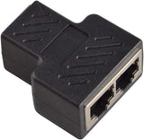 RJ45 Ethernet Splitter Adapter - Arany Dupla Aljzat HUB - Outlet24