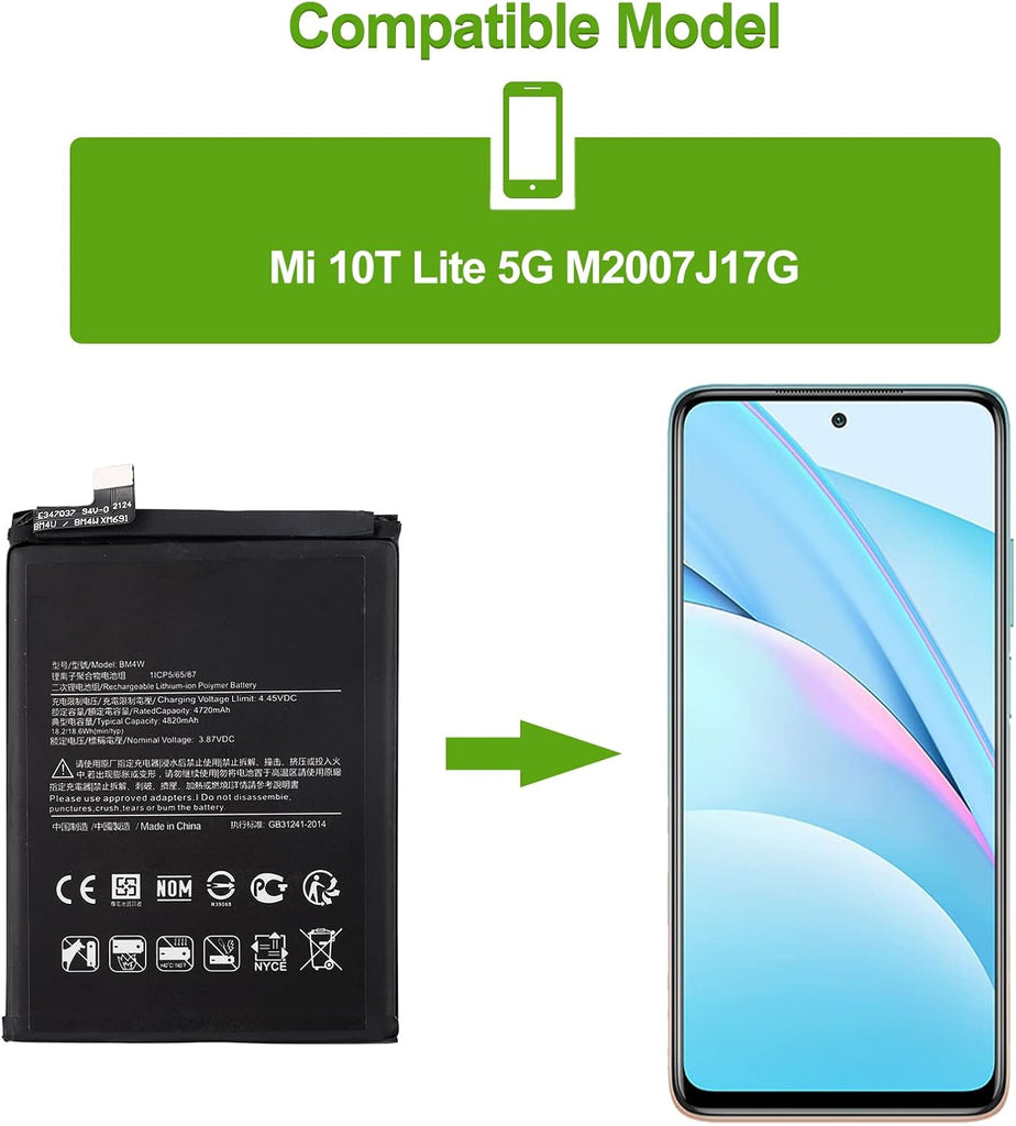 Xiaomi Mi 10T Lite 5G akkumulátor cserecsomag szerszámkészlettel - SwarKing - Image 7