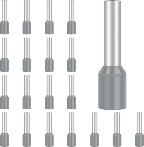 Hanibos 100 db-os szigetelt érvéghüvely készlet, 4mm², 12mm hosszú, vezetékekhez - Image 1