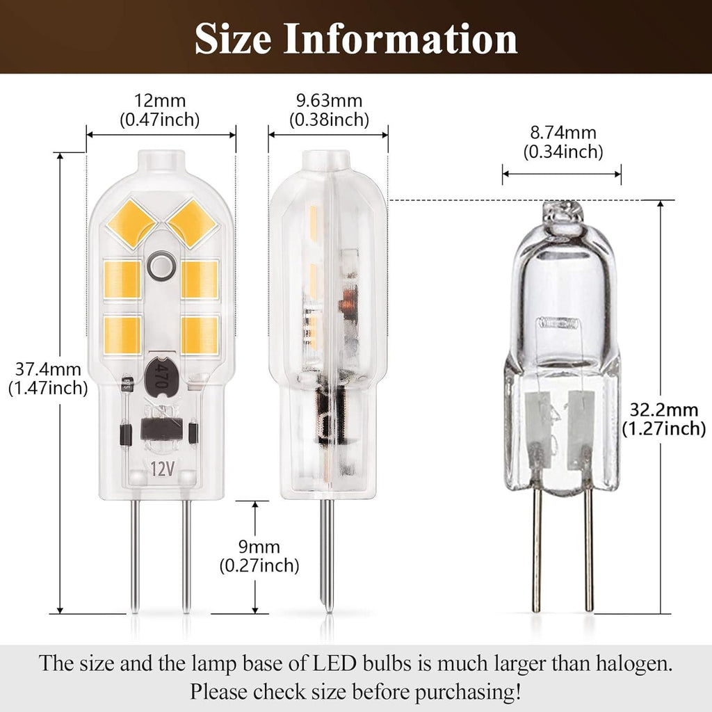 DiCUNO 10db G4 1.5W LED Izzó, 180 Lumen, 20W Halogén Ekvivalens - Outlet24