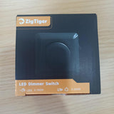 Zigtiger LED és Halogén Fényerőszabályzó Kapcsoló, Fekete - Outlet24