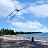 Pillangó Sárkány - 140x71cm Könnyen Repülő Egysoros Strandpapírsárkány Gyerekeknek és Felnőtteknek - Image 5