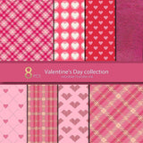 8-10 darabos Valentin-napi infúziós transzfer tintalap 30x25 cm-es - Outlet24