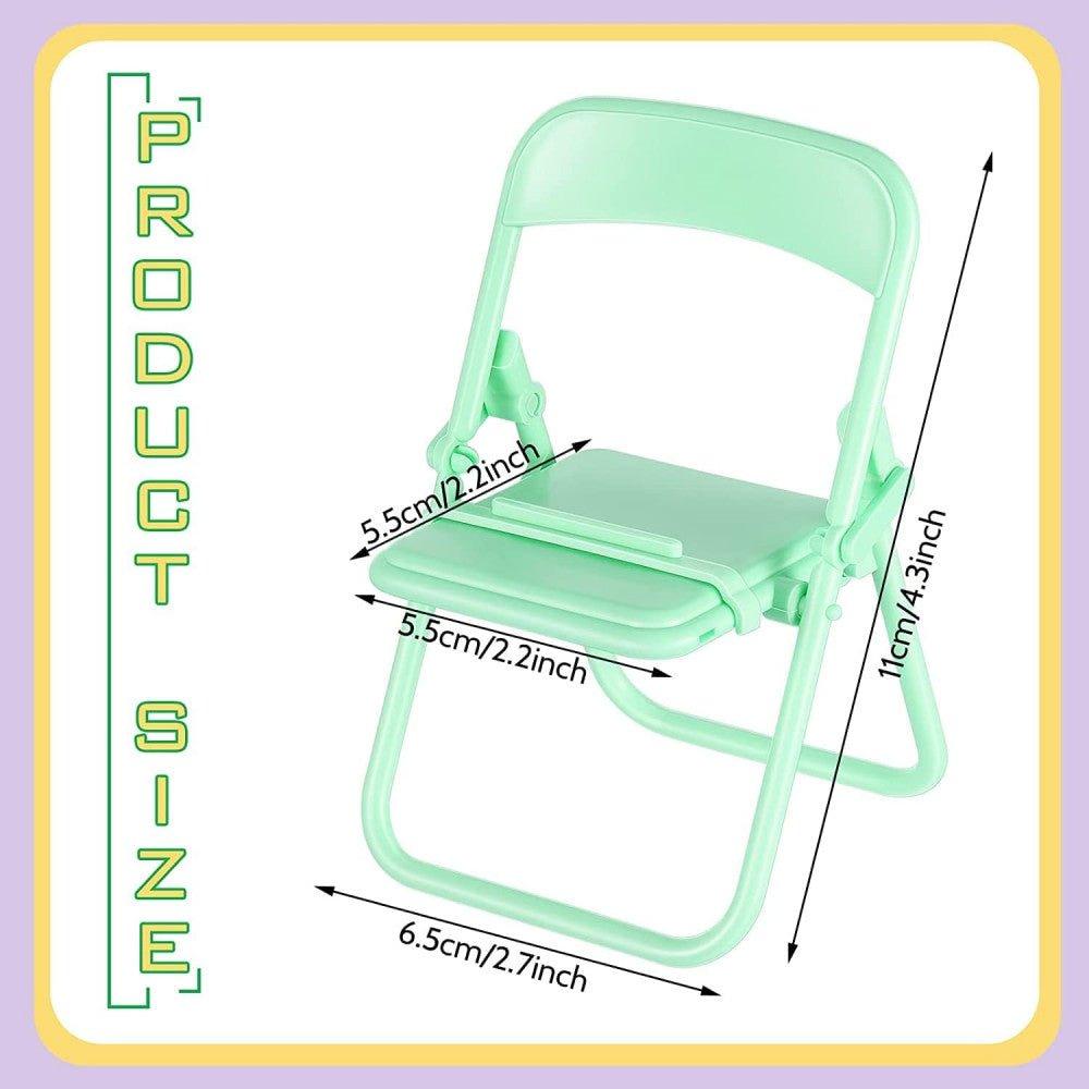 8 darab Mini Szék Formájú Mobiltelefon Tartó , Összecsukható , Univerzális ( Rózsaszin,Sárga ,Lila, Zöld ) - Outlet24