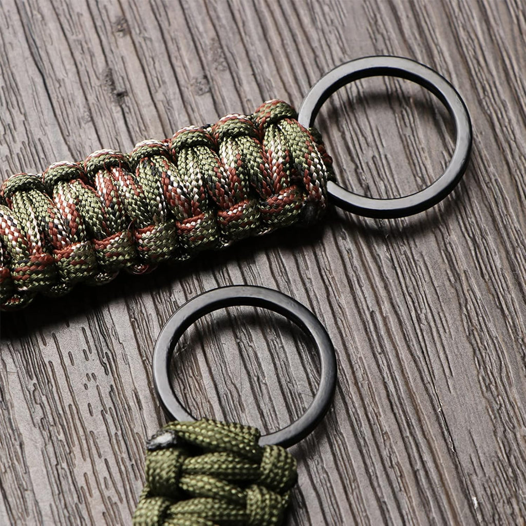 TOLOWOBK Paracord Kulcstartó Karabinerrel - Kültéri Sportokhoz és Túrázáshoz - Image 3