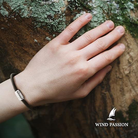 WIND PASSION Férfi és Női Paracord Karkötő, Tengerész Stílusú, Mágneses Kapcsolóval Újracsomagolt termék - Outlet24