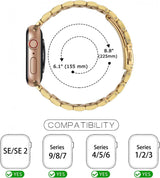 Prémium Rozsdamentes Acél Cserepánt Apple Watch SE, Sorozat 6, 5, 4, 3, 2, és 1-hez, 38 cm - Outlet24