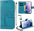 Samsung Galaxy S21 5G tok, Flip Wallet bőr tok + porvédő + érintő toll, 6.3 hüvely - Outlet24