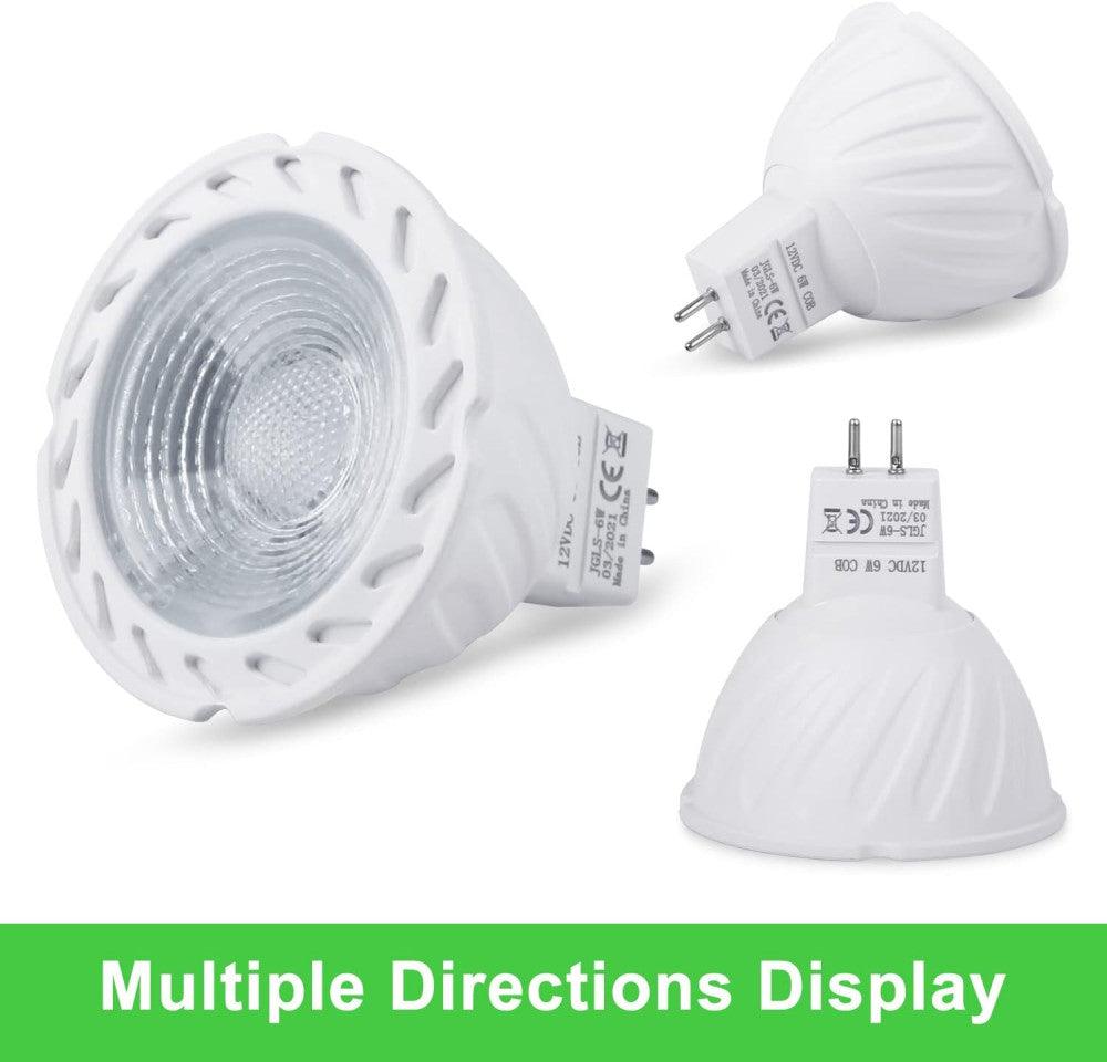 REYLAX GU5.3 zöld LED izzók, 6 W 500 LM, MR16 reflektor felsőlámpa izzókhoz (2 db-os csomag) - Outlet24