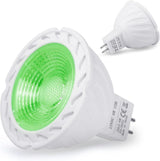 REYLAX GU5.3 zöld LED izzók, 6 W 500 LM, MR16 reflektor felsőlámpa izzókhoz (2 db-os csomag) - Outlet24