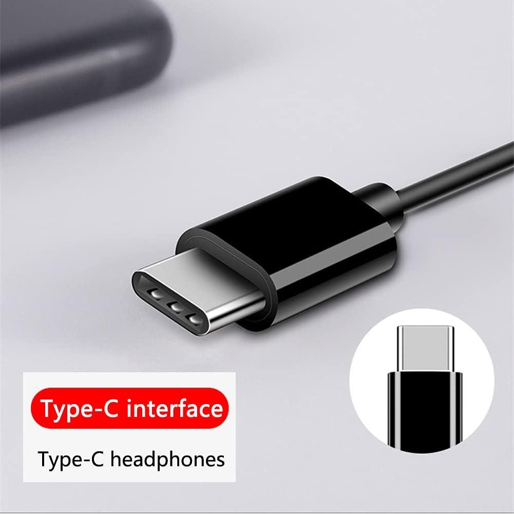 Prémium BASS Fülhallgató USB-C csatlakozóval, Mikrofonnal és Hangerőszabályzóval, Vízálló, Mesterséges Bőr - Outlet24