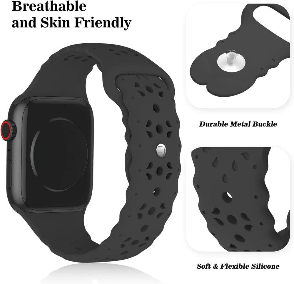 Szilikon Szíj Apple Watchhoz, Légáteresztő Paisley Mintás Sportpánt - Outlet24