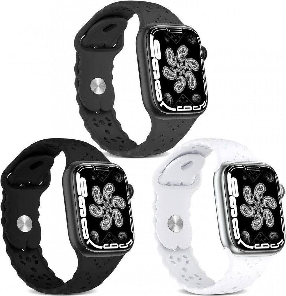 Szilikon Szíj Apple Watchhoz, Légáteresztő Paisley Mintás Sportpánt - Outlet24