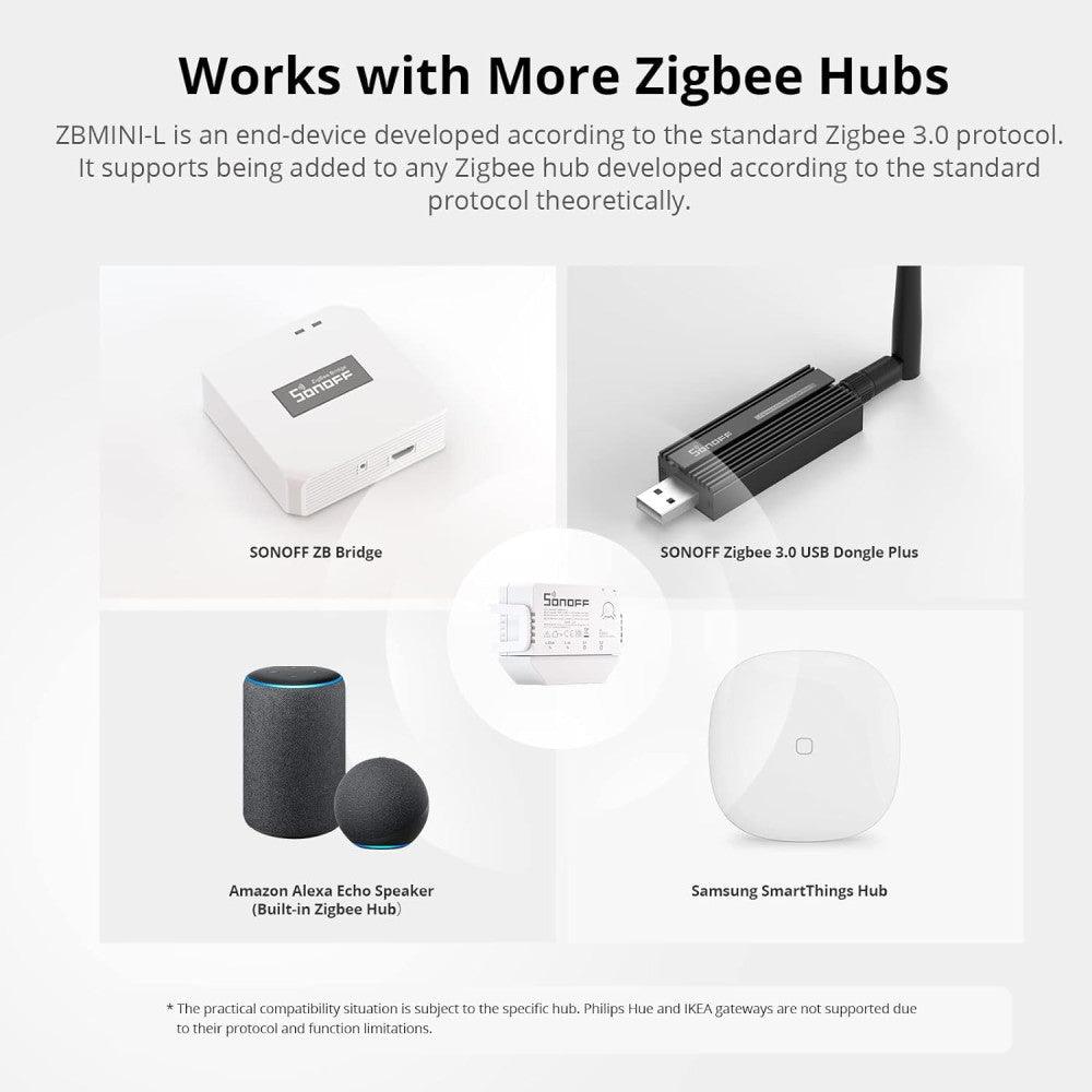 SONOFF ZBMINI-L Zigbee 3.0 Okos Világításkapcsoló, Alexa, SmartThings Hub és Google Home Kompatibilis - Outlet24