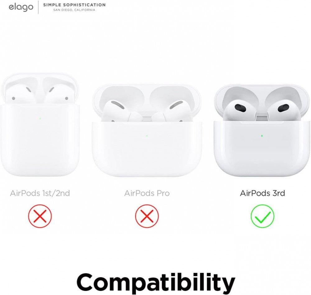 Apple Airpods 3 Szilikon Védőtok, Vezeték Nélküli Töltővel Kompatibilis (Sárga Áttetsző) - Outlet24