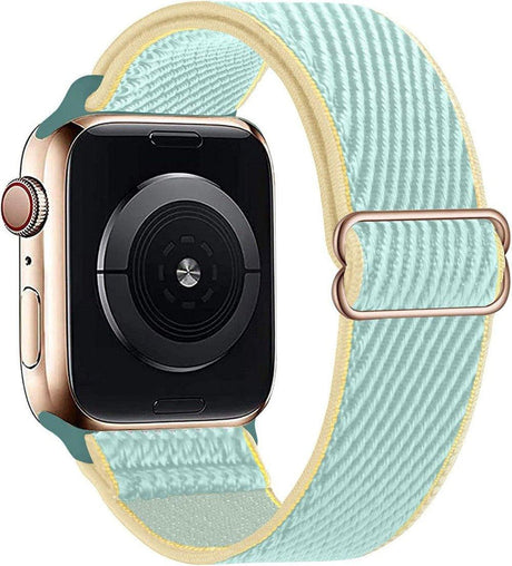 Apple okosóra nylon szíj, zöld, sárga színű 38 mm 40 mm 41 mm - Outlet24