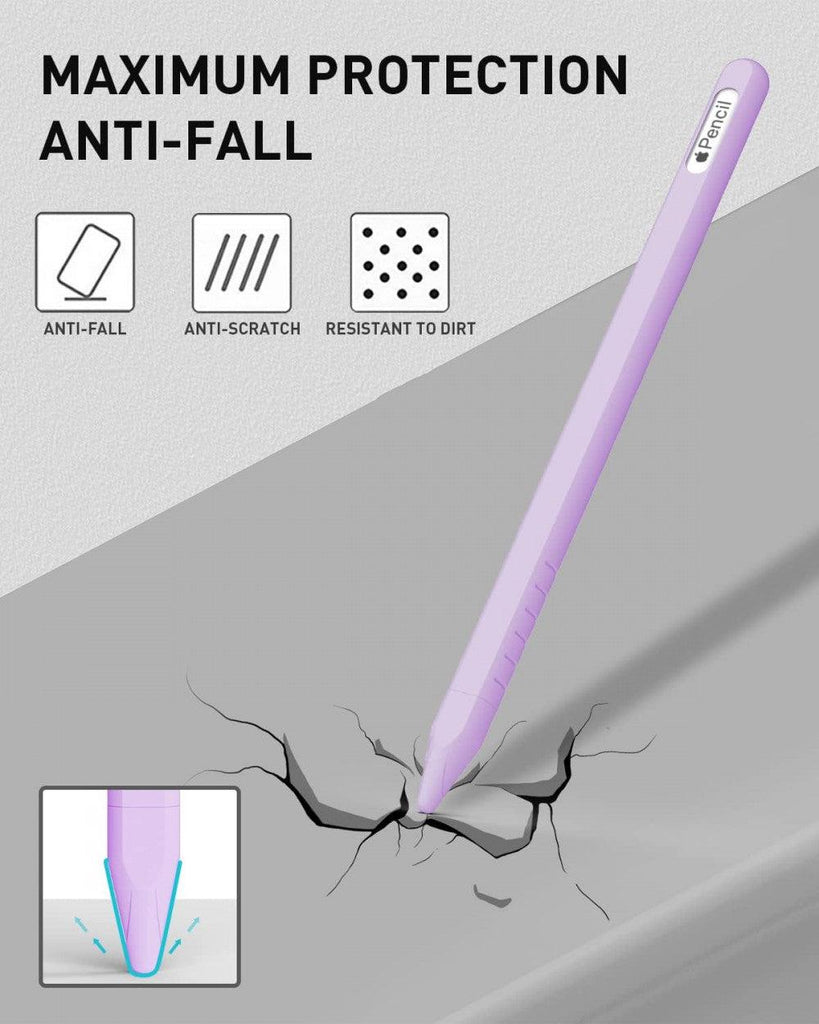 Apple Pencil Cserehegyek és Szilikon Tok, 2. Gen - Lila - Outlet24