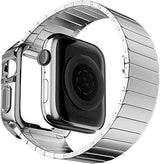 Apple Watch Series 7/6/5/4/3/2/SE Óraszíj 2 Darabos Készlet (Fekete-Ezüst) Újracsomagolt termék - Outlet24