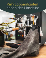 Barista Portafilter és Kávégép tisztítókendő, 45 x 45 cm (Fekete) Újracsomagolt termék - Outlet24