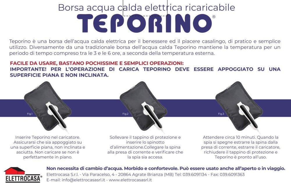 Elettrocasa Srl Újratölthető elektromos melegvíz táska tartótáskával - Újracsomagolt termék - Outlet24