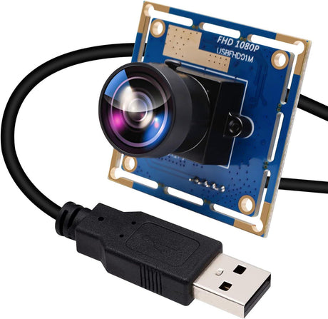 ELP 170 fokos Fisheye Lencsés USB Kamera, 1080p HD Felbontás, OV2710 CMOS, 2 Megapixeles Nagy Sebességű Mini Kamera Modul Robotokhoz, ATM-ekhez és Infókioszkokhoz - Outlet24