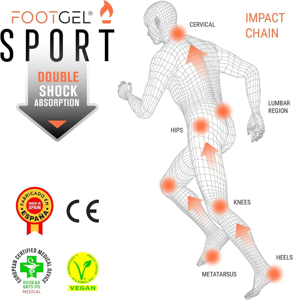 Footgel Sport Talpbetét Gél 35-38 Méret, Ütéscsillapító és Párnázott - Outlet24