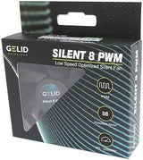 Gelid Solutions Silent 8 PWM fekete tokos ventilátor 80mm-4 tűs csendes működés-80x80x25mm - Outlet24