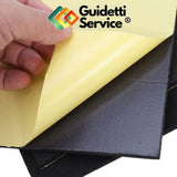 Guidetti Service® 3 darabos, 5mm vastag, öntapadós neoprén lap | Vízálló, rezgéscsillapító EPDM gumi - Outlet24