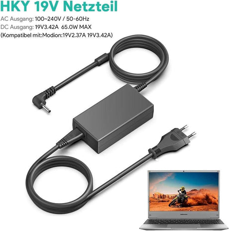 HKY Tápegység Töltő 65W Medion Laptopokhoz, Széles Kompatibilitás, Rövidzárlat Védelemmel Újracsomagolt termék - Outlet24