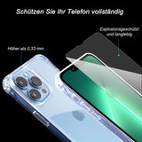 iPhone 11 Pro 4 az 1-ben Ütésálló Szilikon Tok + 2 Kijelzővédő Üvegfólia + Piros Színű Nyakba Akasztható Pánt (Víztiszta) - Outlet24