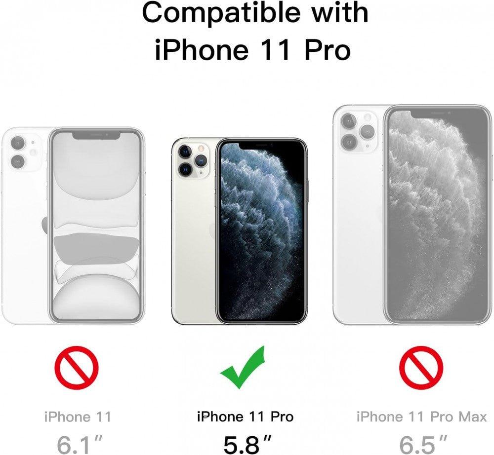 iPhone 11 Pro Szilikon Tok Kitámasztóval (Piros Áttetsző) - Outlet24