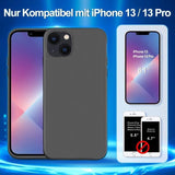 iPhone 13 / 13 Pro Ütésálló Szilikon Tok (Fekete) - Outlet24