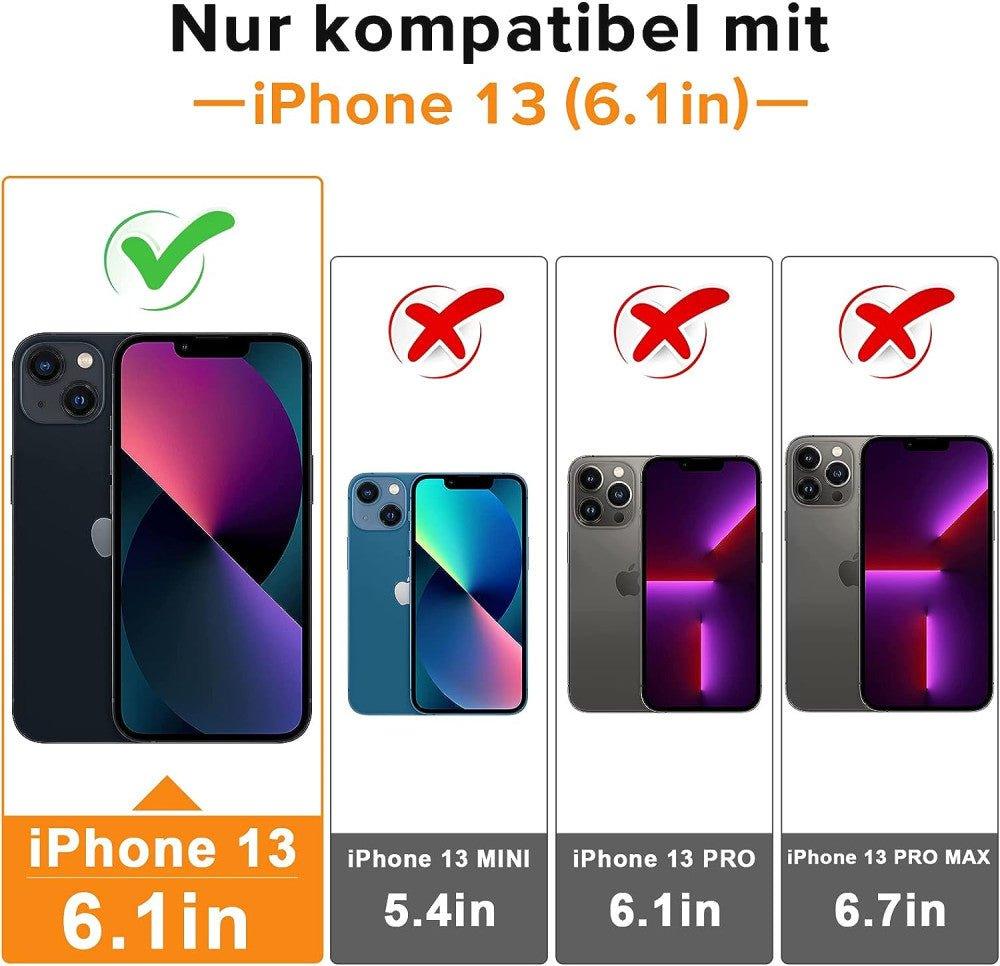 iPhone 13 Mágneses Gyűrűs Szilikon Tok (Piros) - Outlet24