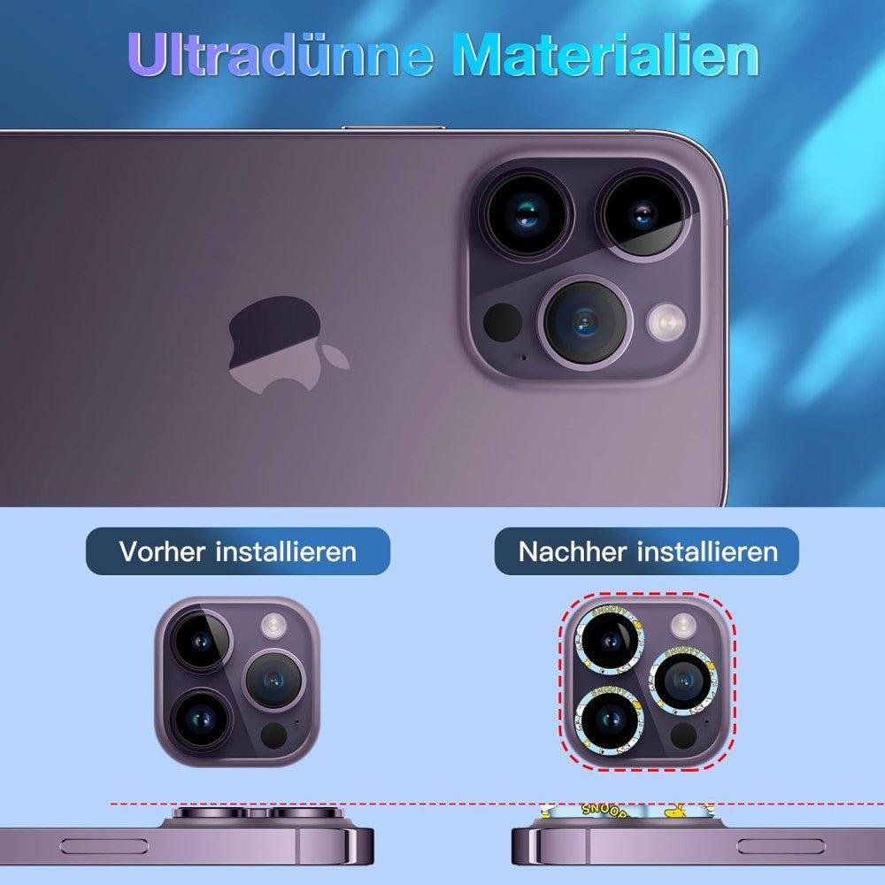 IPhone 14 Pro/Pro Max Kamera Védő Üveg, Alumínium Gyűrűvel, 2db - Outlet24