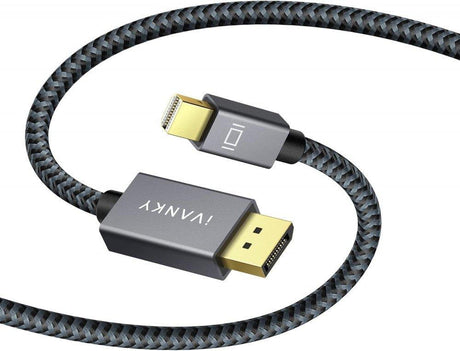 iVANKY Mini DisplayPort Kábel, 1m 4K@75Hz, Fekete, Kompatibilis Surface Pro/Dock, Mac, MacBook Air/Pro és iMac készülékekkel Újracsomagolt termék - Outlet24