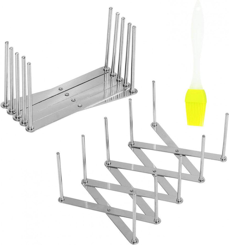 Konyhai rozsdamentes acél szervező grill eszközöknek, tányéroknak, 23,1 x 20,1 x 5,8 cm - Outlet24