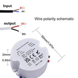 LED Transzformátor 12V DC IP67 Vízálló, Konyhai Szekrény Alatti LED Sávokhoz, MR16 G4 MR11 Spotlámpákhoz - Outlet24