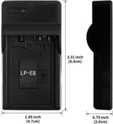 LP-E8 USB Töltő Canon EOS Kamerákhoz, Hordozható és Könnyű - Outlet24