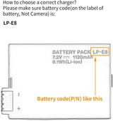 LP-E8 USB Töltő Canon EOS Kamerákhoz, Hordozható és Könnyű - Outlet24