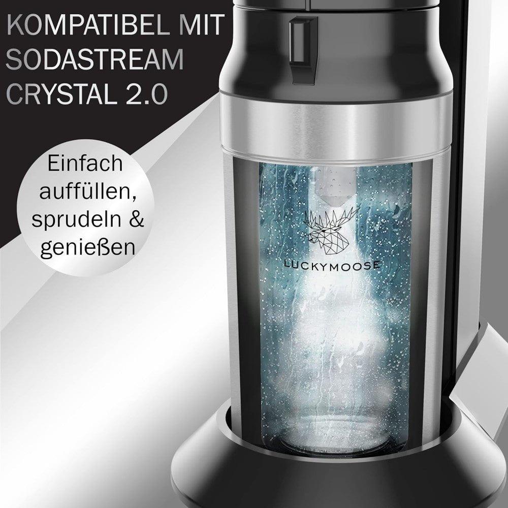 Luckymoose Üvegpalack 675 ml, kompatibilis a Sodastream Crystal 2.0 vízszénsavasítóval - Outlet24