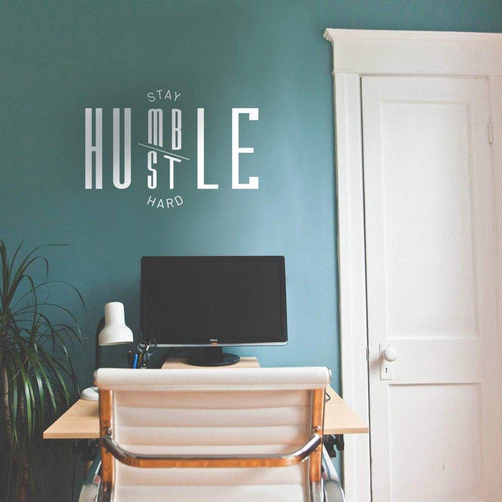 "Stay Humble Hustle Hard" fali dekoráció, 40 x 60 cm - Outlet24